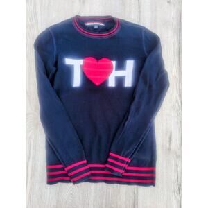 Y2K VTG Tommy Hilfiger Classic‎ Preppy Crewneck Sweater American schoolcore  XS